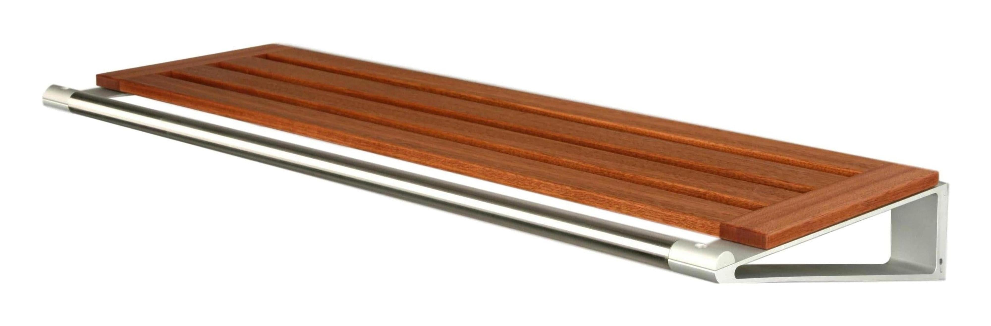 Loca Knax Hat Shelf 40 Cm, Mahogany/Aluminium