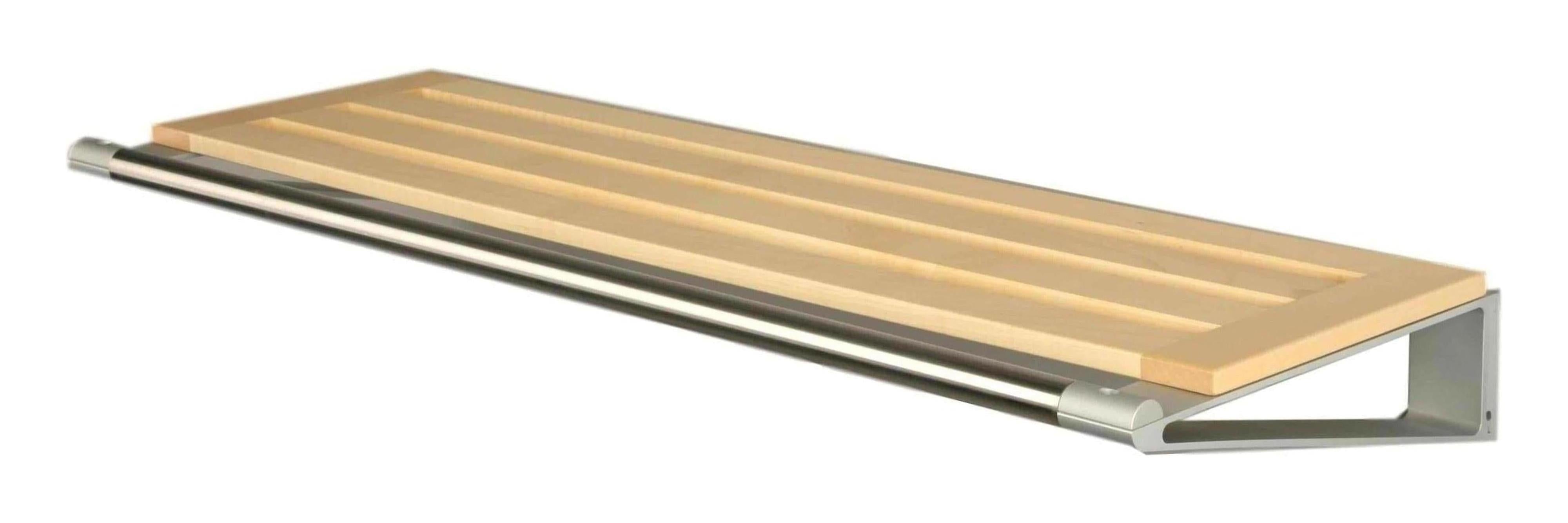 [product_category]-Loca Knax Hat Shelf 80 Cm, Maple/Aluminium-LOCA-5711394806158-81870-LOC-1