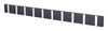Loca Knax Horizontal Coat Rack 10 Hooks, Anthracite/Grey