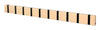 Loca Knax Horizontal Coat Rack 10 Hooks, Beech Soap/Black