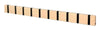 Loca Knax Horizontal Coat Rack 10 Hooks, Beech/Black