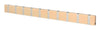 Loca Knax Horizontal Coat Rack 10 Hooks, Beech/Grey