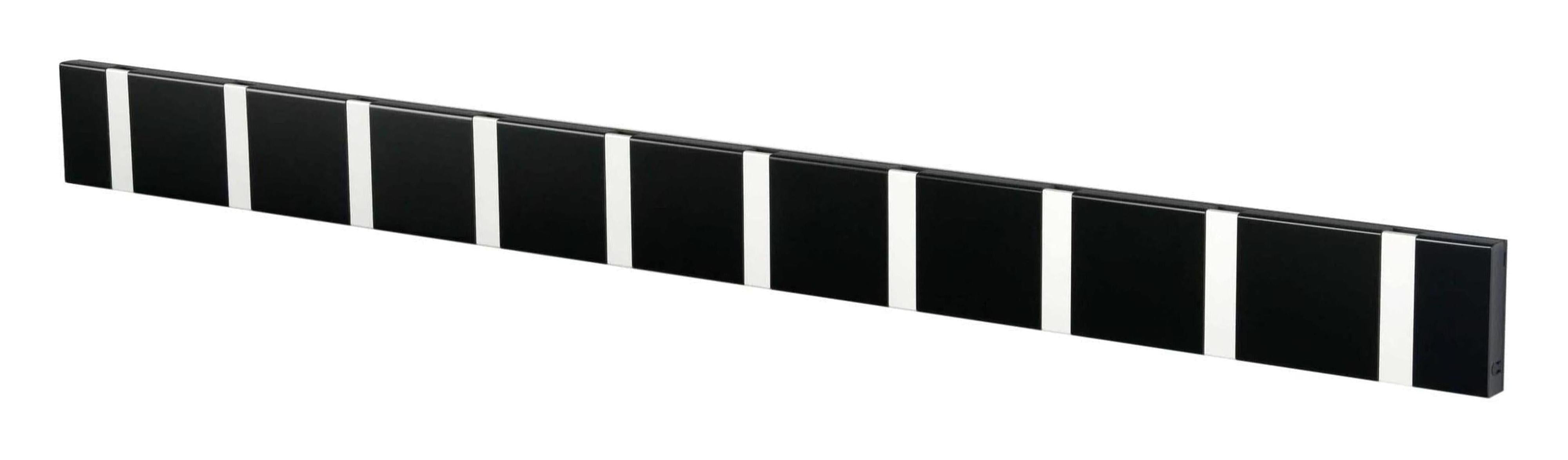 [product_category]-Loca Knax Horizontal Coat Rack 10 Hooks, Black/Grey-LOCA-5711394200406-11052-LOC-1