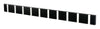 Loca Knax Horizontal Coat Rack 10 Hooks, Black/Grey