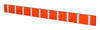 Loca Knax Horizontal Coat Rack 10 Hooks, Hot Orange/Grey