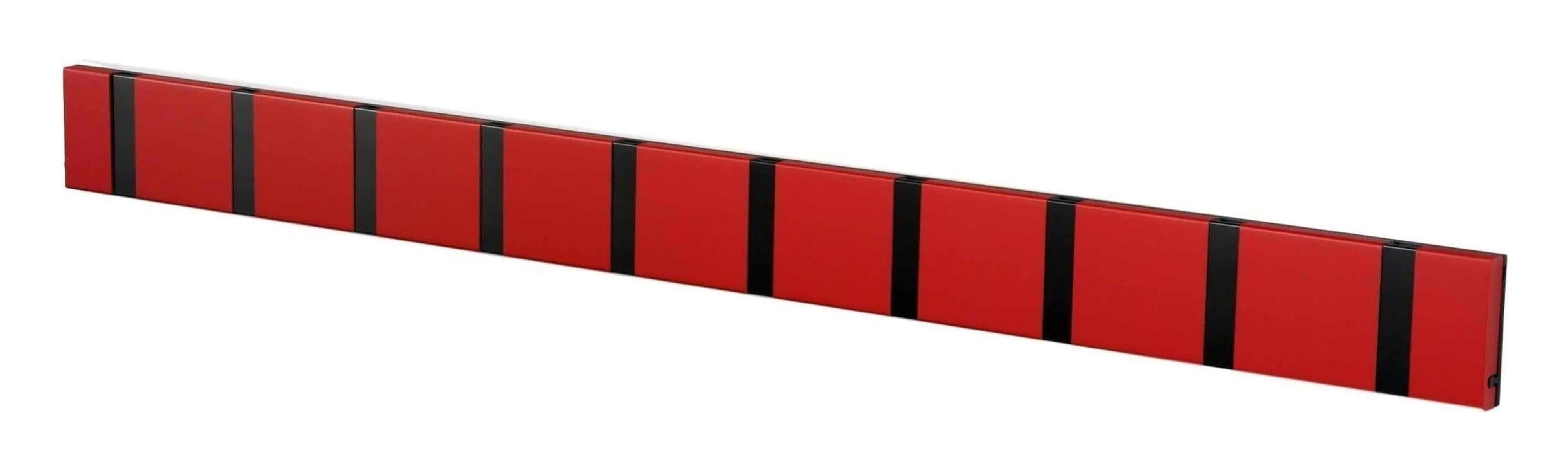 [product_category]-Loca Knax Horizontal Coat Rack 10 Hooks, Imperial/Black-LOCA-5711394200215-110221-LOC-1