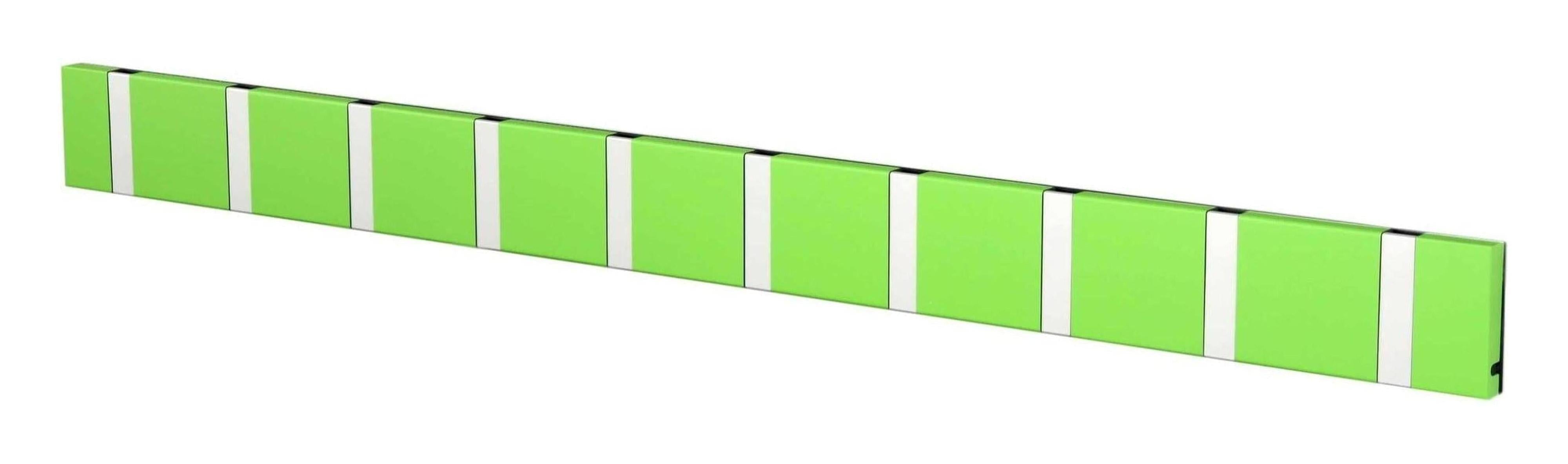 [product_category]-Loca Knax Horizontal Coat Rack 10 Hooks, Lime/Grey-LOCA-5711394200284-110252-LOC-1