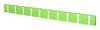 Loca Knax Horizontal Coat Rack 10 Hooks, Lime/Grey