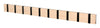 Loca Knax Horizontal Coat Rack 10 Hooks, Oak Limed/Black
