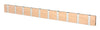 Loca Knax Horizontal Coat Rack 10 Hooks, Oak Limed/Grey