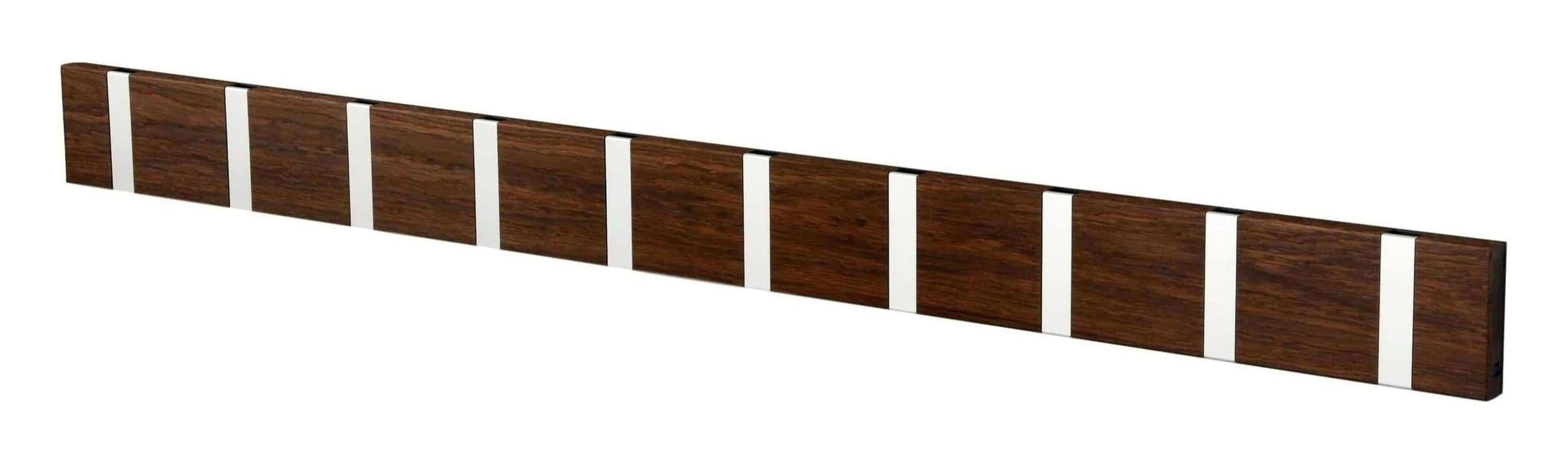 [product_category]-Loca Knax Horizontal Coat Rack 10 Hooks, Oak Tabac/Grey-LOCA-5711394200185-110142-LOC-1
