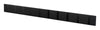 Loca Knax Horizontal Coat Rack 10 Hooks, Soft Black/Black