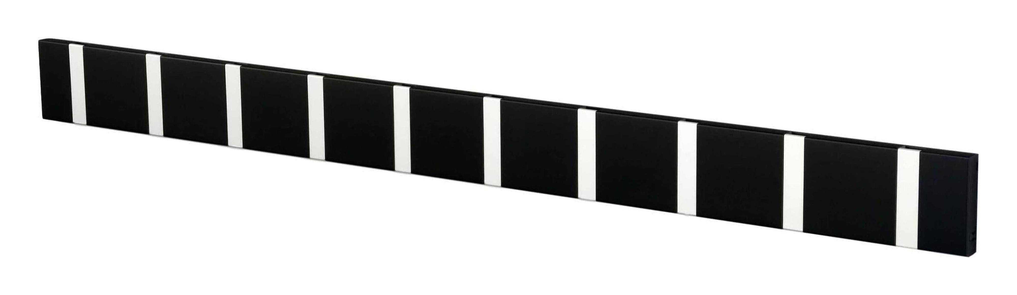 [product_category]-Loca Knax Horizontal Coat Rack 10 Hooks, Soft Black/Grey-LOCA-5711394200727-110312-LOC-1