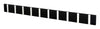Loca Knax Horizontal Coat Rack 10 Hooks, Soft Black/Grey