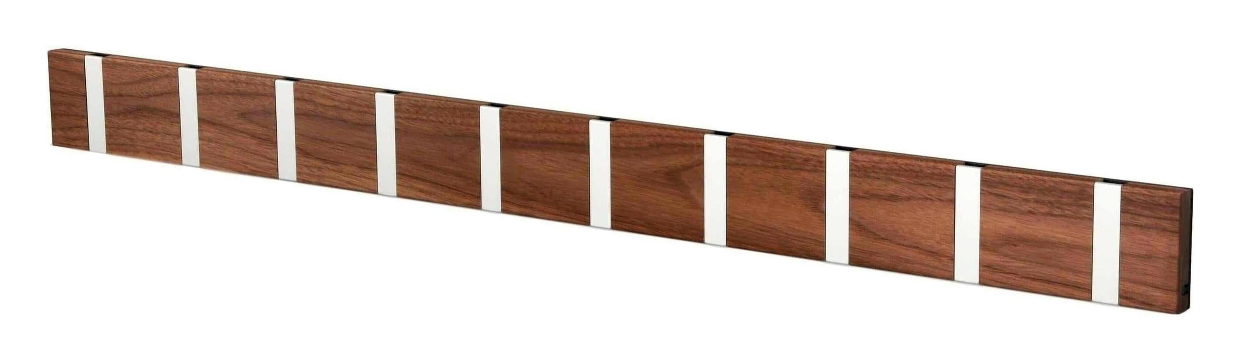 [product_category]-Loca Knax Horizontal Coat Rack 10 Hooks, Walnut/Grey-LOCA-5711394200109-110112-LOC-1