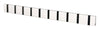 Loca Knax Horizontal Coat Rack 10 Hooks, White/Black