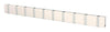 Loca Knax Horizontal Coat Rack 10 Hooks, White/Grey