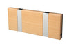  Knax Horizontal Coat Rack 2 Hooks Beech Untreated/Grey