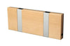  Knax Horizontal Coat Rack 2 Hooks Birch Untreated/Grey