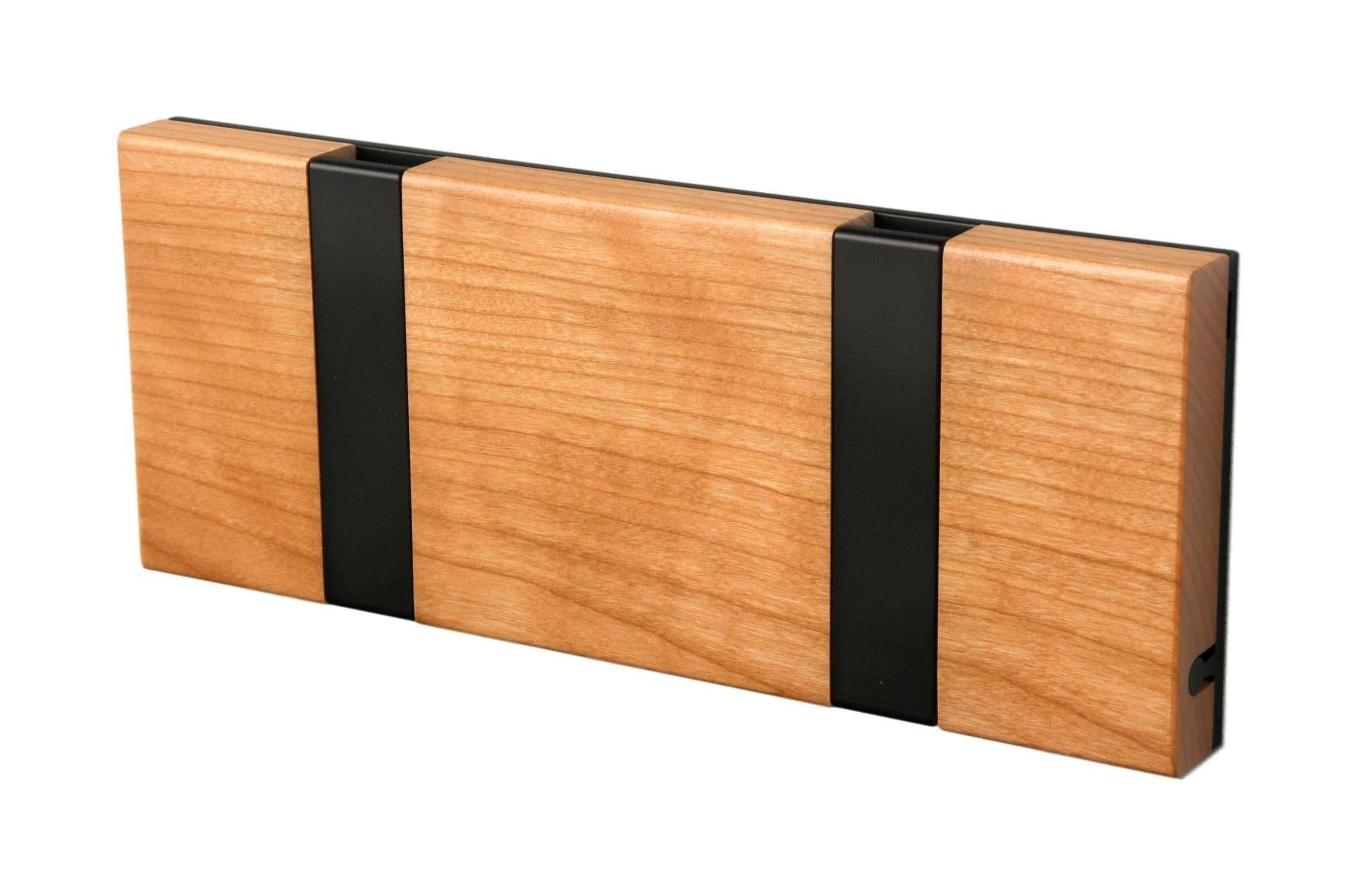 [product_category]-Loca Knax Horizontal Coat Rack 2 Hooks, Cherry/Black-LOCA-5711394120353-10241-LOC-1