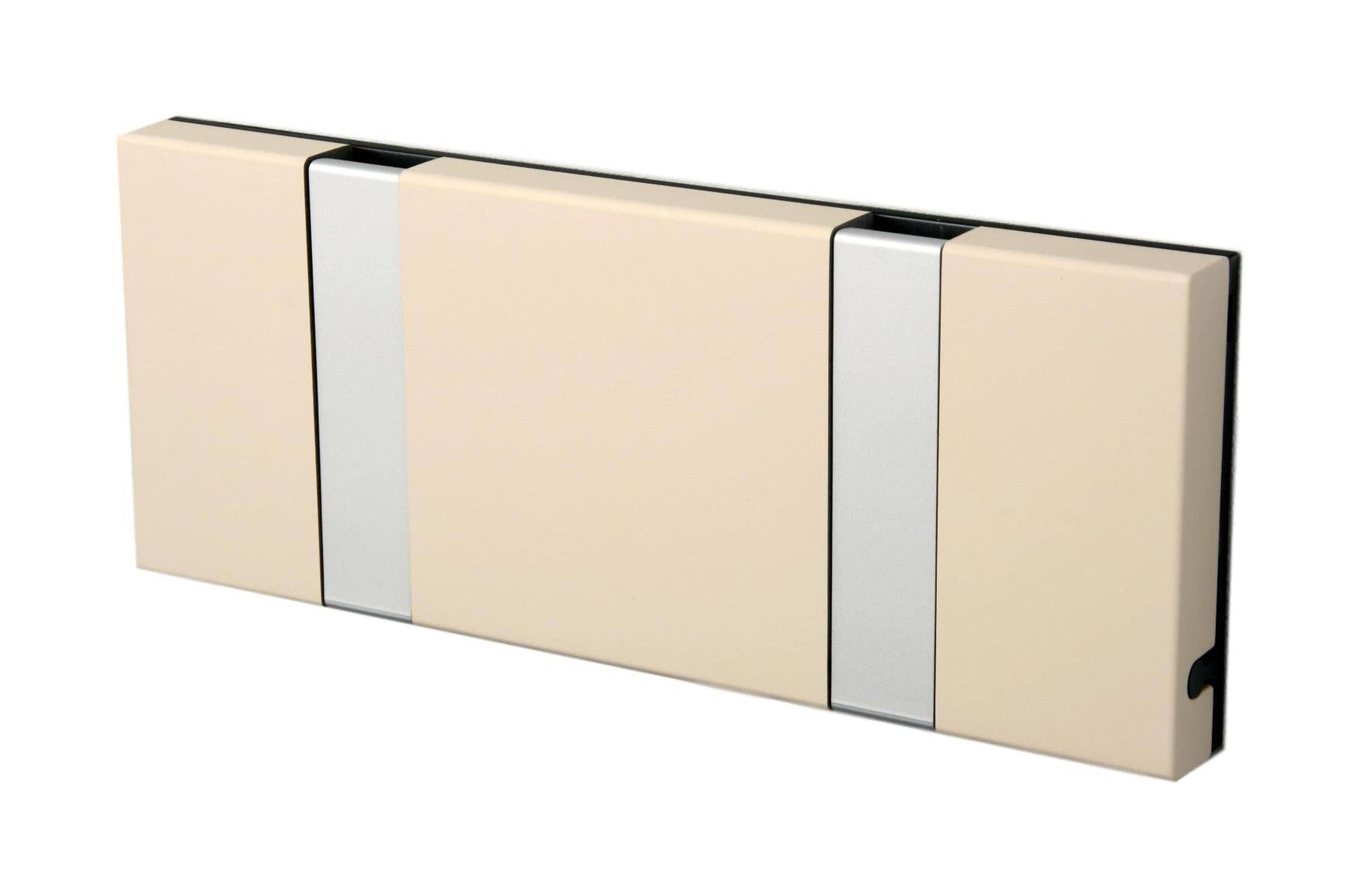 [product_category]-Loca Knax Horizontal Coat Rack 2 Hooks, Desert/Grey-LOCA-5711394120247-102232-LOC-1