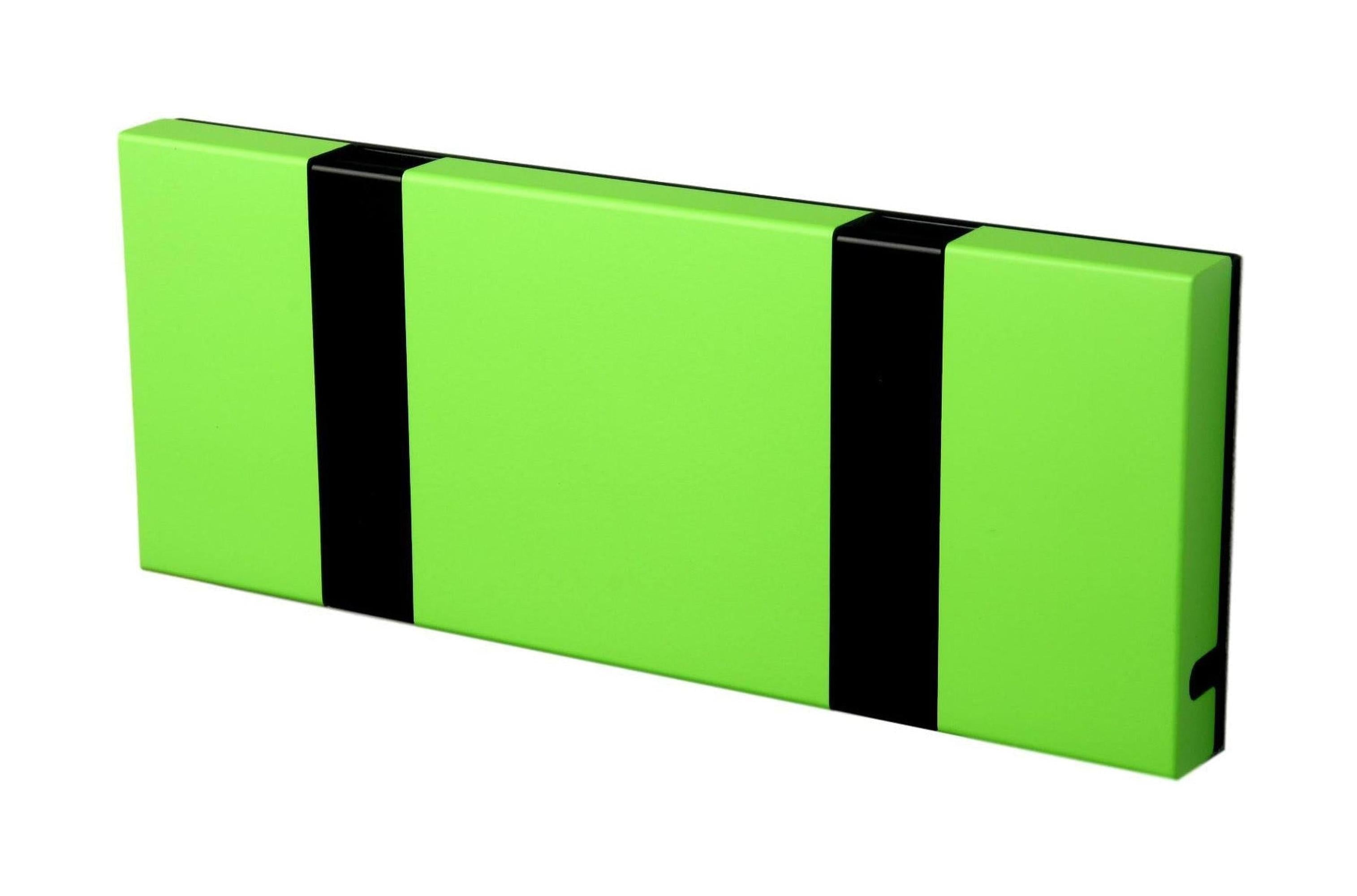 [product_category]-Loca Knax Horizontal Coat Rack 2 Hooks, Lime/Black-LOCA-5711394120278-102251-LOC-1