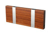  Knax Horizontal Coat Rack 2 Hooks Mahogany Oiled/Grey