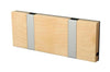  Knax Horizontal Coat Rack 2 Hooks Maple Untreated/Grey