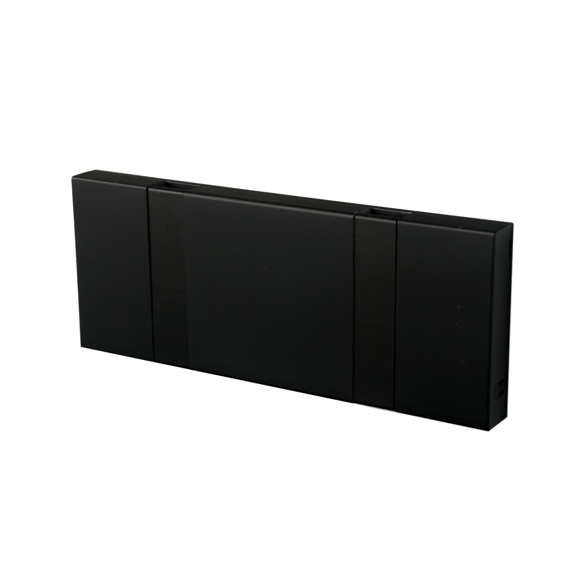 [product_category]-Loca Knax Horizontal Coat Rack 2 Hooks, Soft Black/Black-LOCA-5711394120711-102311-LOC-2