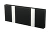  Knax Horizontal Coat Rack 2 Hooks Soft Black/Grey