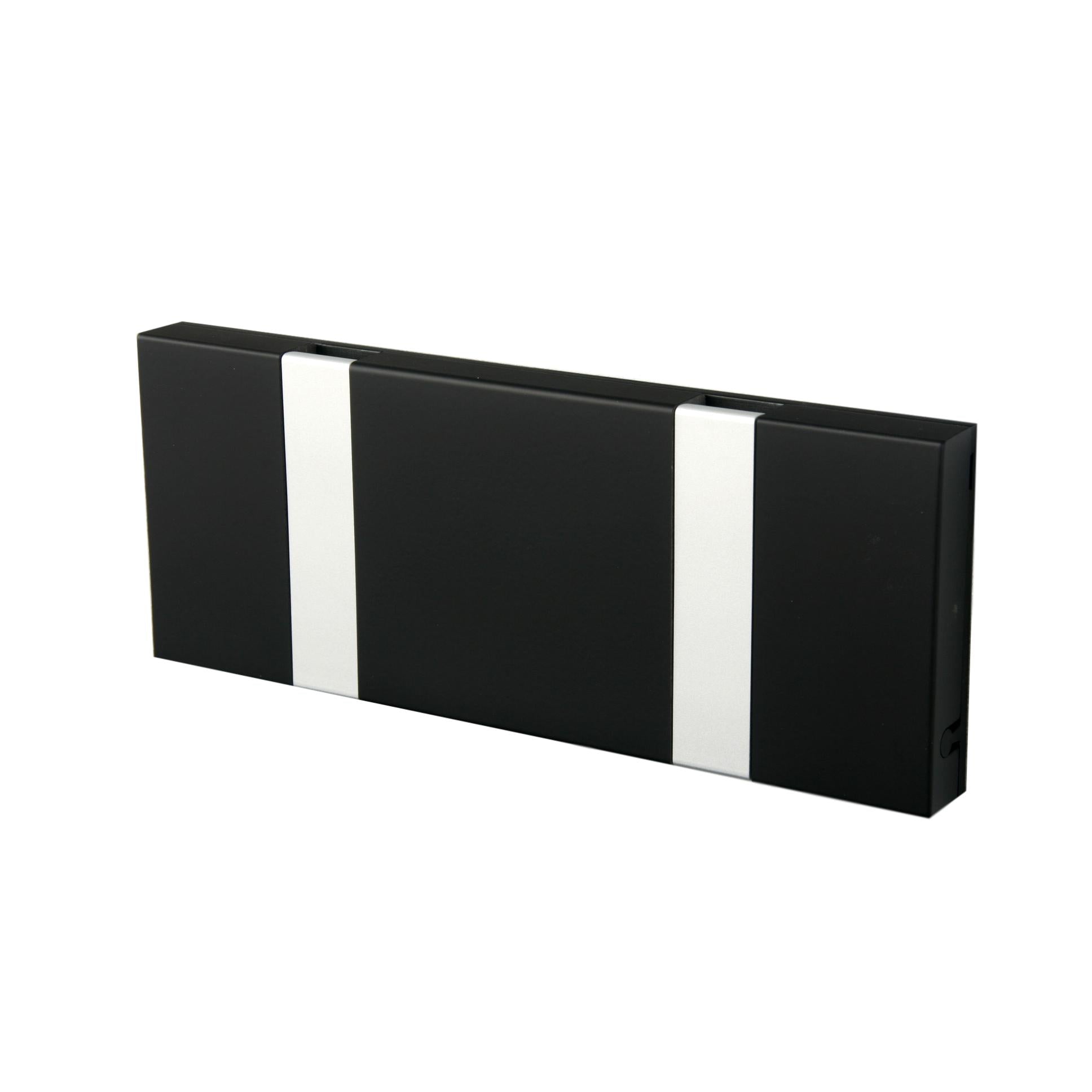 [product_category]-Loca Knax Horizontal Coat Rack 2 Hooks, Soft Black/Grey-LOCA-5711394120728-102312-LOC-2