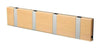 Loca Knax Horizontal Coat Rack 4 Hooks, Beech Oiled/Grey