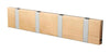 Loca Knax Horizontal Coat Rack 4 Hooks, Birch Untreated/Grey