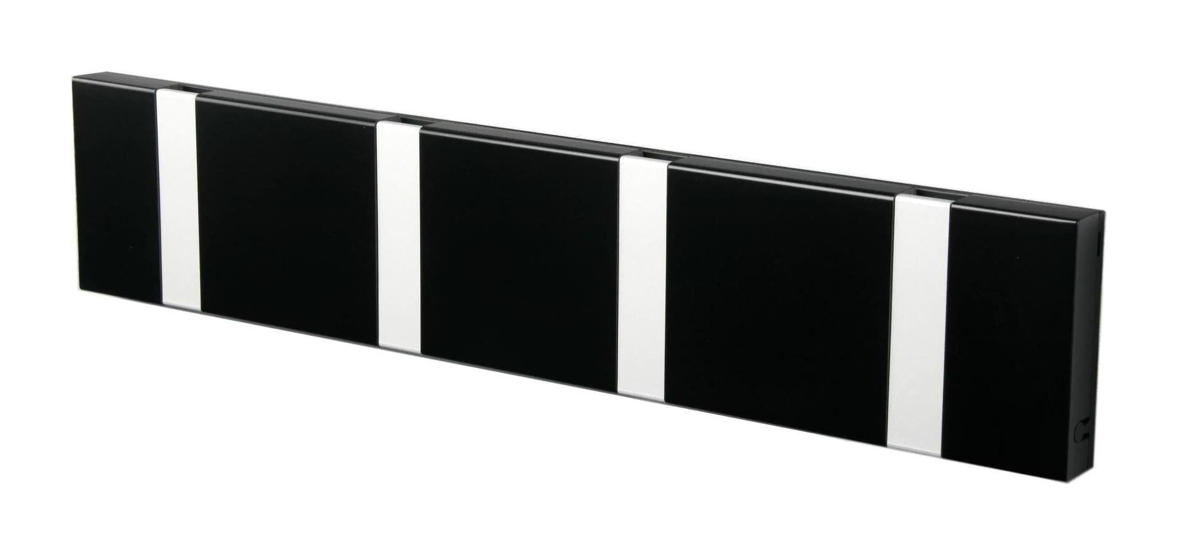 [product_category]-Loca Knax Horizontal Coat Rack 4 Hooks, Black/Grey-LOCA-5711394140405-10452-LOC-1