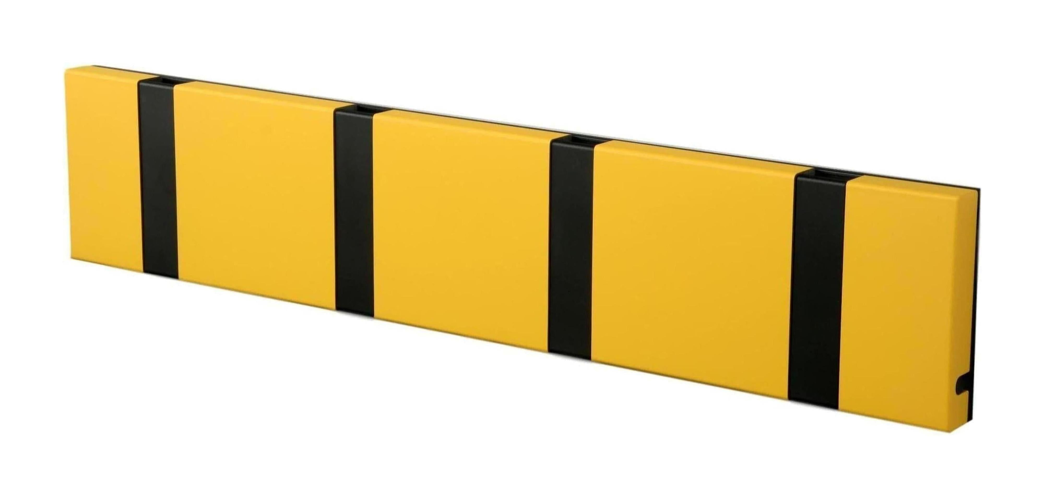 [product_category]-Loca Knax Horizontal Coat Rack 4 Hooks, Buzzer/Black-LOCA-5711394140252-104241-LOC-1