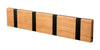 Loca Knax Horizontal Coat Rack 4 Hooks, Cherry Oiled/Black