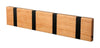 Loca Knax Horizontal Coat Rack 4 Hooks, Cherry/Black