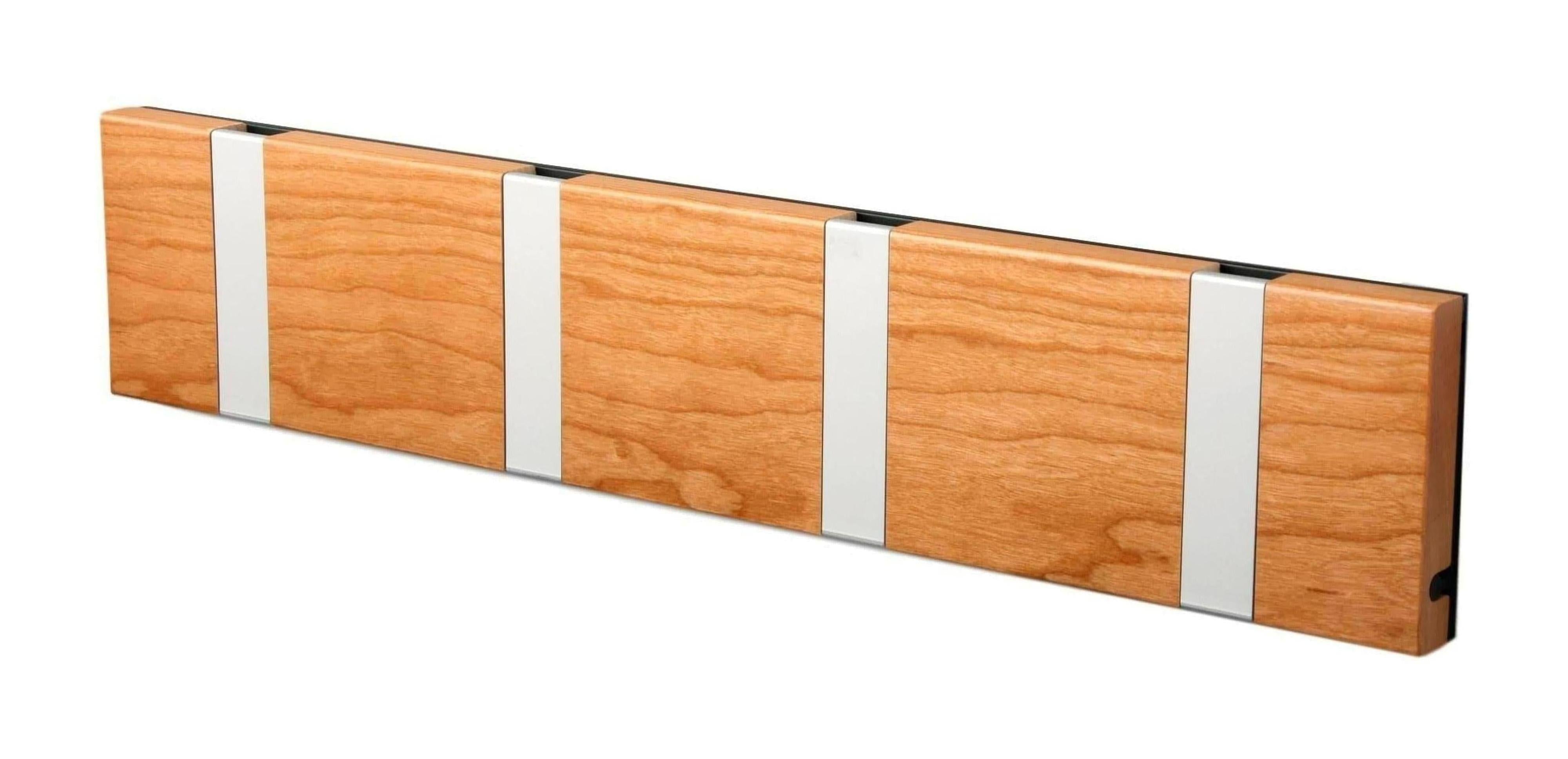 [product_category]-Loca Knax Horizontal Coat Rack 4 Hooks, Cherry/Grey-LOCA-5711394140375-10442-LOC-1