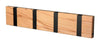 Loca Knax Horizontal Coat Rack 4 Hooks, Core Beech/Black