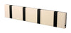 Loca Knax Horizontal Coat Rack 4 Hooks, Desert/Black
