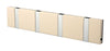 Loca Knax Horizontal Coat Rack 4 Hooks, Desert/Grey