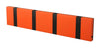 Loca Knax Horizontal Coat Rack 4 Hooks, Hot Orange/Black