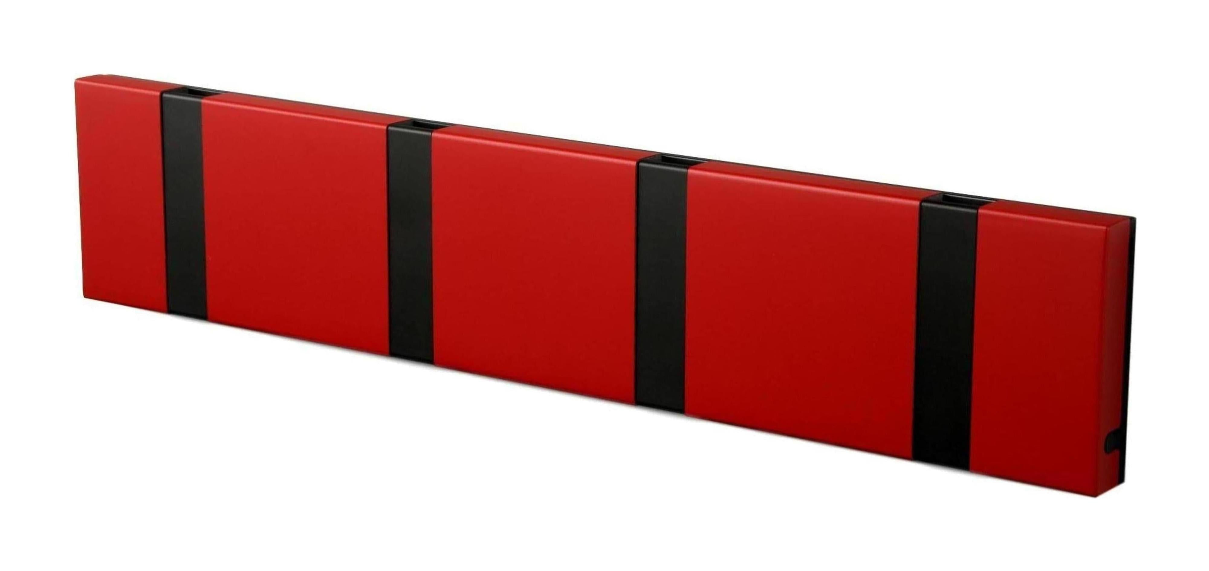 [product_category]-Loca Knax Horizontal Coat Rack 4 Hooks, Imperial/Black-LOCA-5711394140214-104221-LOC-1
