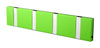 Loca Knax Horizontal Coat Rack 4 Hooks, Lime/Grey