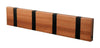 Loca Knax Horizontal Coat Rack 4 Hooks, Mahogany/Black