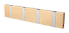 Loca Knax Horizontal Coat Rack 4 Hooks, Maple/Grey