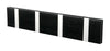 Loca Knax Horizontal Coat Rack 4 Hooks, Oak Black Stains/Grey