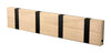 Loca Knax Horizontal Coat Rack 4 Hooks, Oak Limed/Black