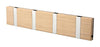 Loca Knax Horizontal Coat Rack 4 Hooks, Oak Limed/Grey