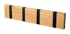 Loca Knax Horizontal Coat Rack 4 Hooks, Oak Oiled/Black